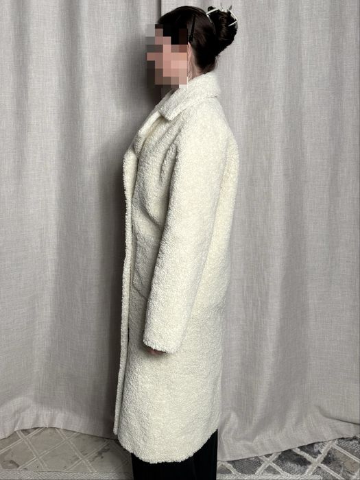 Дубленка молочного цвета