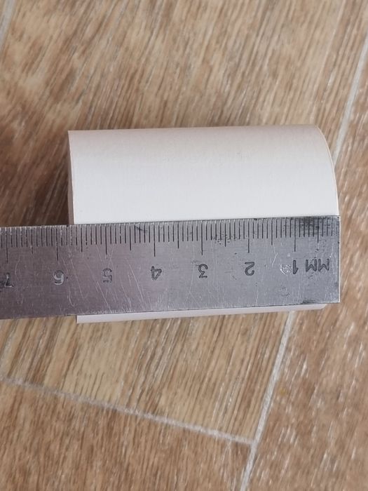 Чековая лента ширина стандарт переносного терминала.  21 шт/пачка