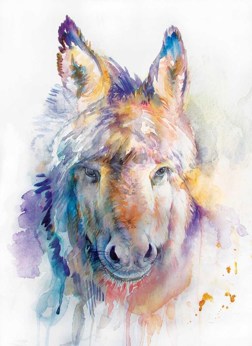 Оригинален авторски акварвелен портрет на хора и животни