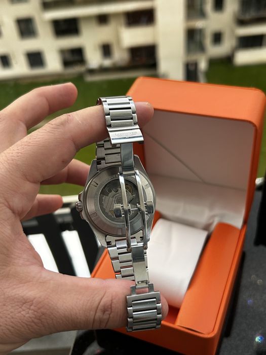 Ceas damă 34 mm Blue Automatic stil Longines Conquest – elegant, cadou femei