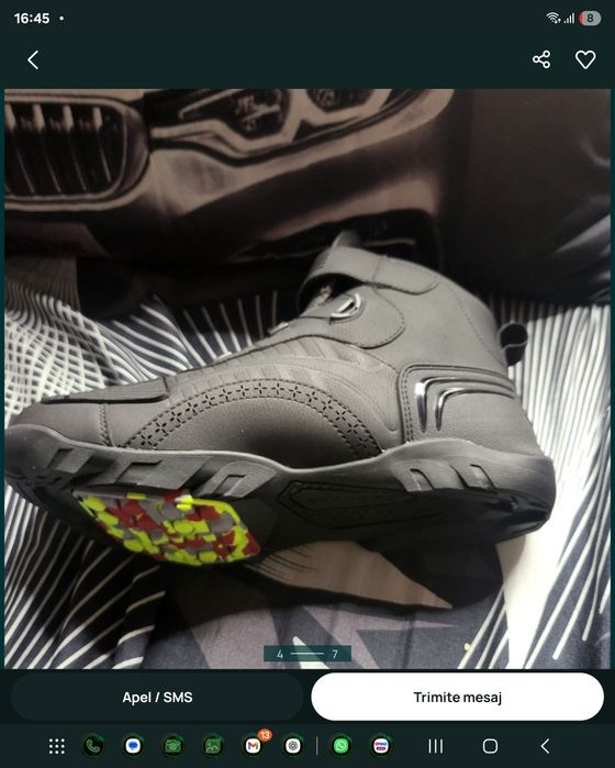 Incaltaminte moto „rotary lacing system 42