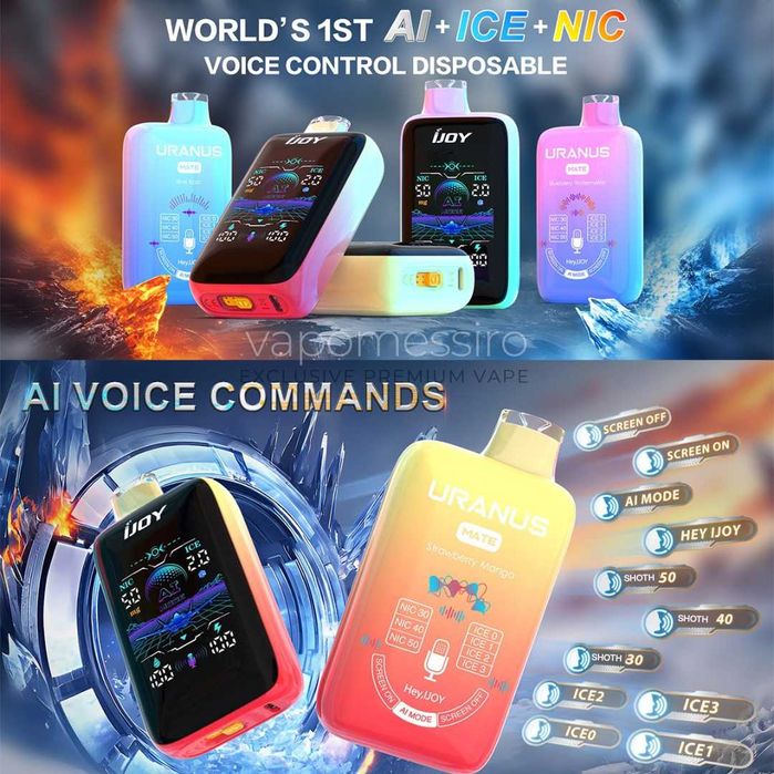 Promo !Vape Vorbeste cu Ea UNICAT Control Vocal 40.000 Puffuri