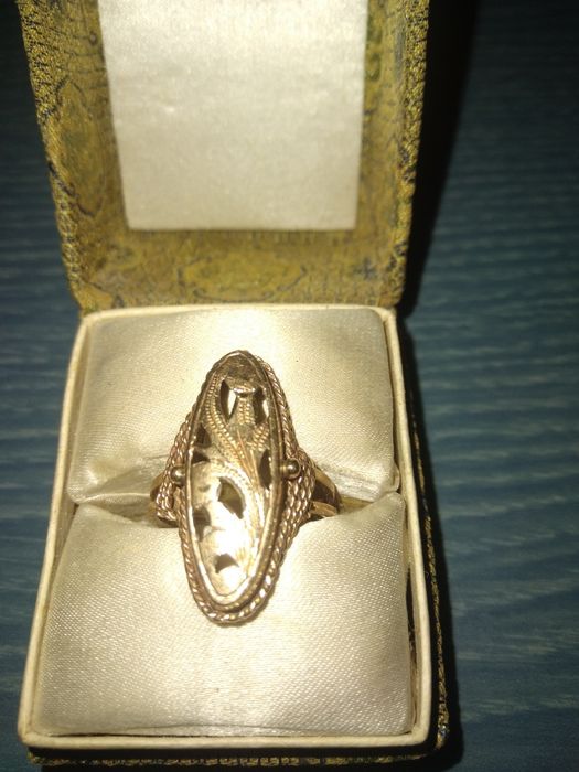 Vand inel aur 14k vintage