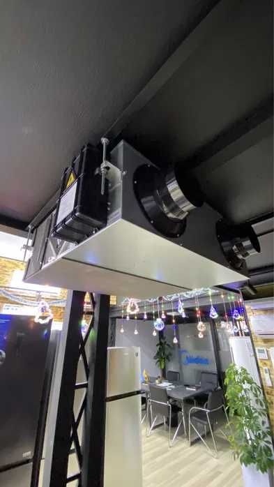 Канальный рекуператор воздуха 200 м/ч