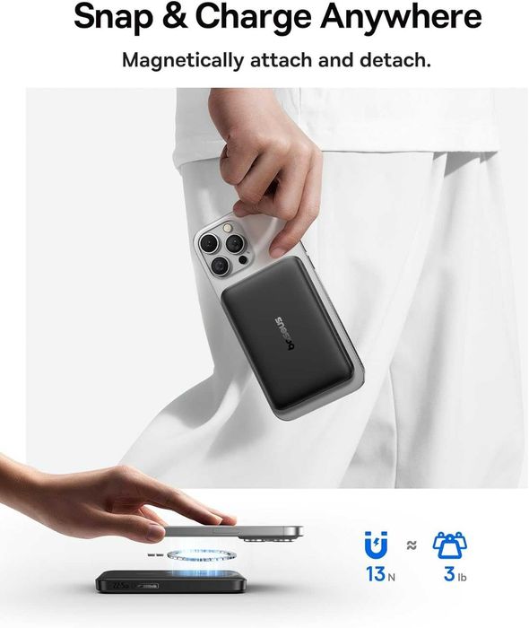 Baseus MagSafe Power Bank, Battery Pack 10000mAh 22.5W