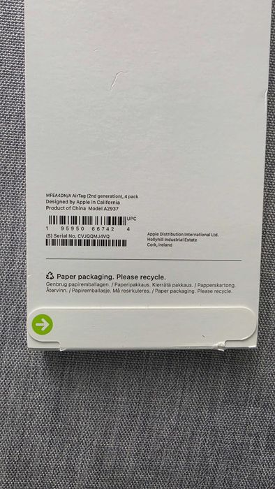 AirTag Apple 2nd generation Pachet 4