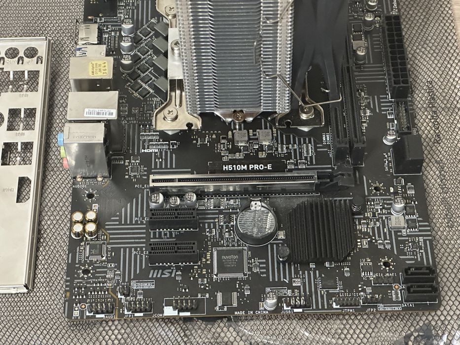 Комплект проц 10400F + H510M мать + башня