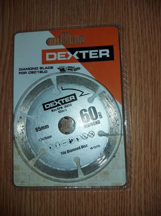 Panza diamantata, DEXTER, granulatie 60,  pentru taiat gresie, fa