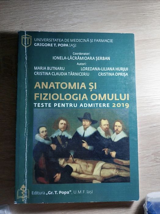 2 x Teste de admitere Anatomie - UMF Iasi