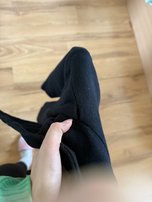 Дамско черно палто