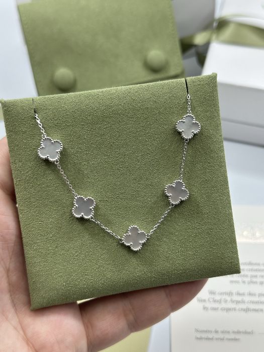 Brățară MINI Van Cleef & Arpels 5 motifs White Gold 750 White Pearl