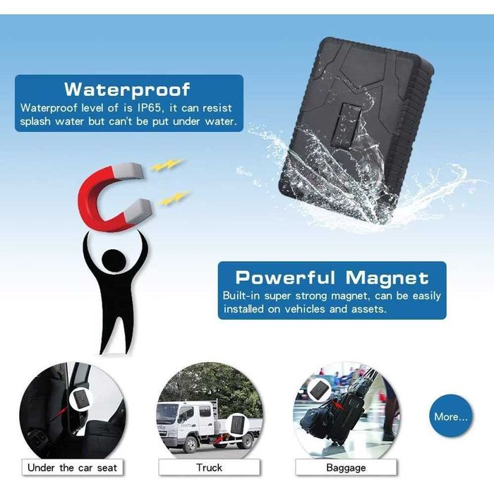 GPS Tracker TK915 Magnet Puternic Baterie 10000 mAh, incarcator inclus