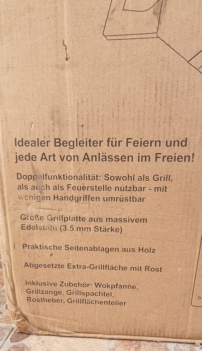 Барбекю на дървени въглища 2v1