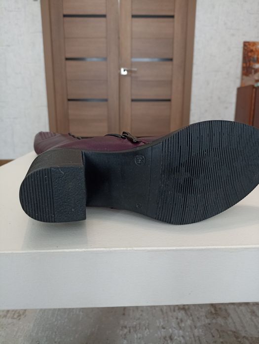 Сапоги зимние кожаные