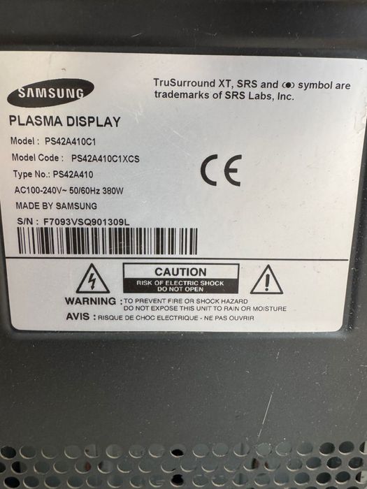 Телевизор Samsung PS-42C91HR б/у