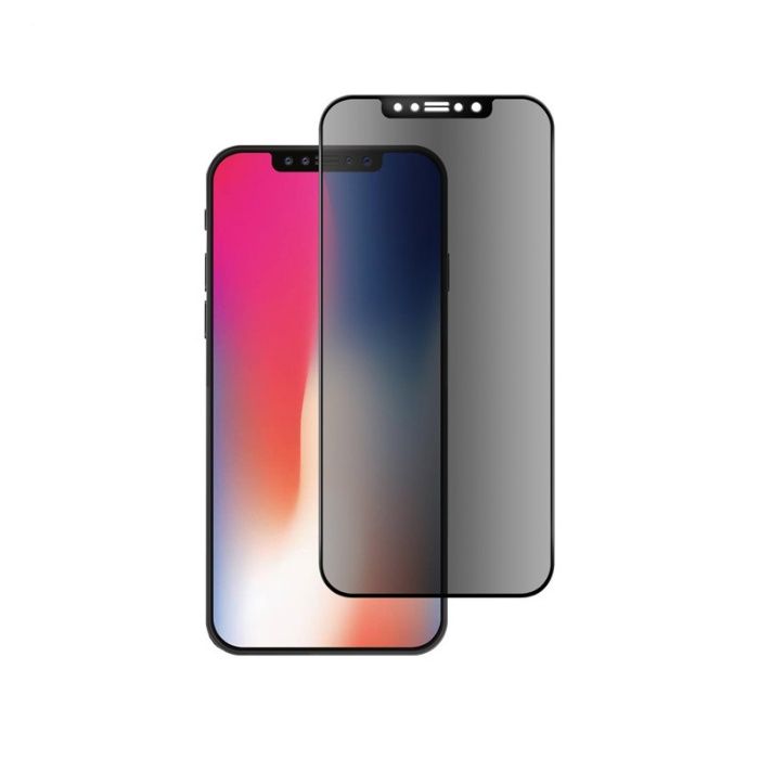 Iphone X XR XS MAX - Folie Sticla Super Glass Curbata 9D Privacy 0,3mm