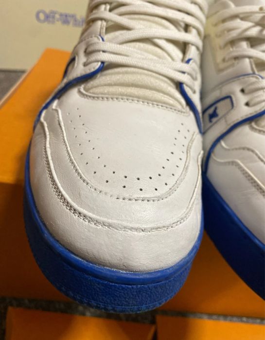 Louis Vuitton Trainer low White Blue mărime 44