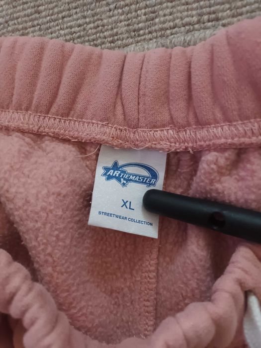 pantaloni de trening baggy roz crem marimea XL