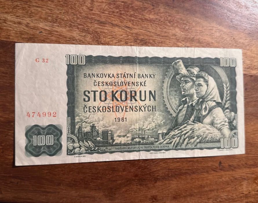 Lot 6 bancnote istorice Cehoslovacia 1961