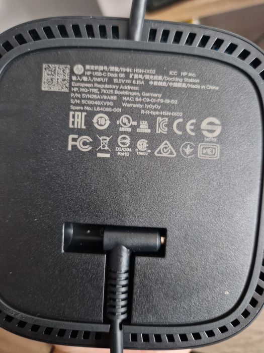 Docking station HP USB C G5 NOU