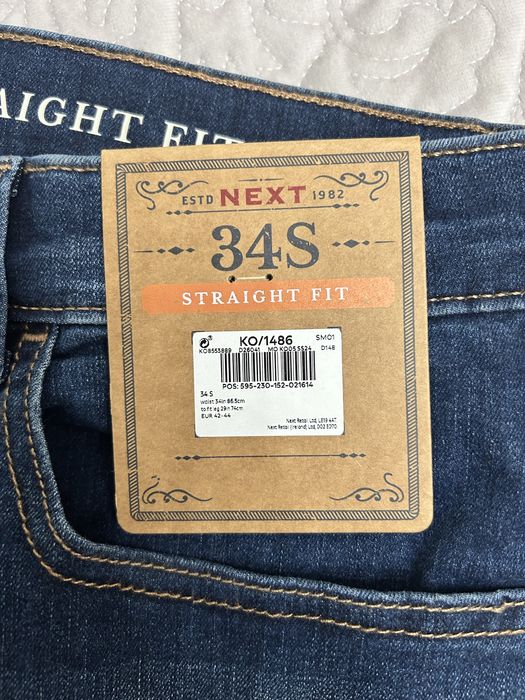 Джинсы Next, 34s, новые