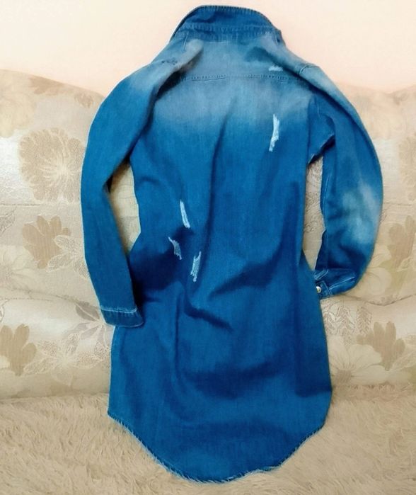 Джинсовая куртка кардиган