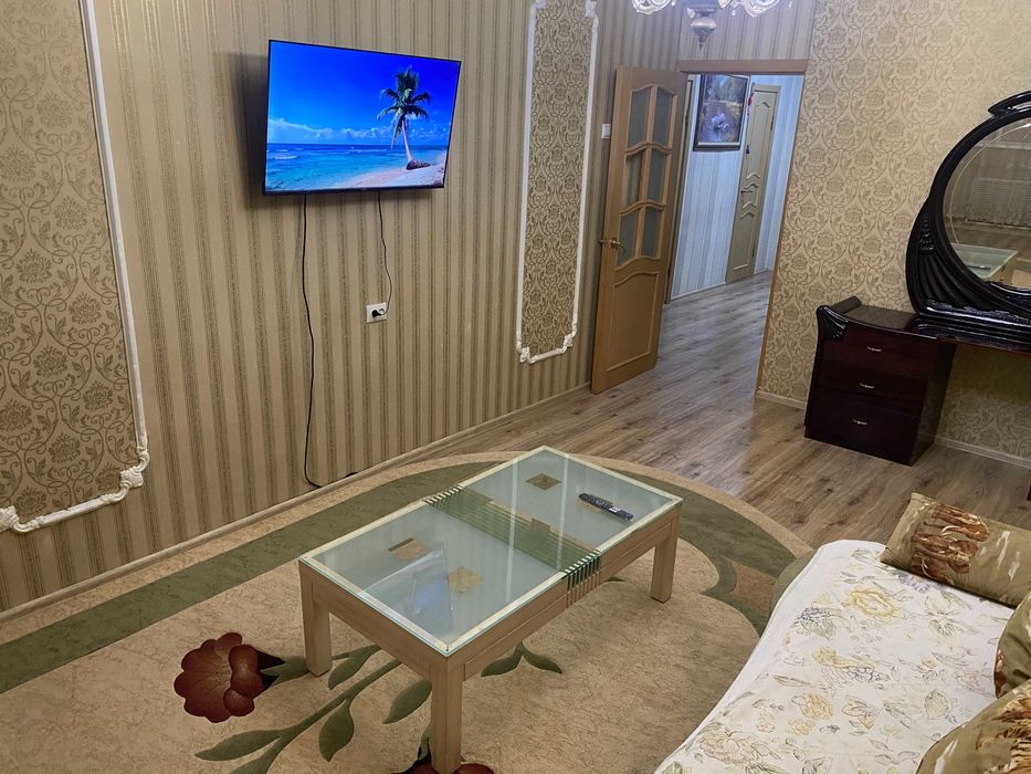 2 комн. квартира 28 мкр. WiFi , Smart TV