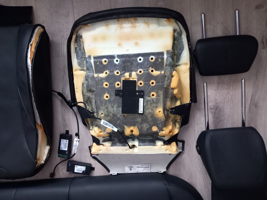 Interior scaun bancheta spate piele neagra încălzită BMW F34 F30 F20