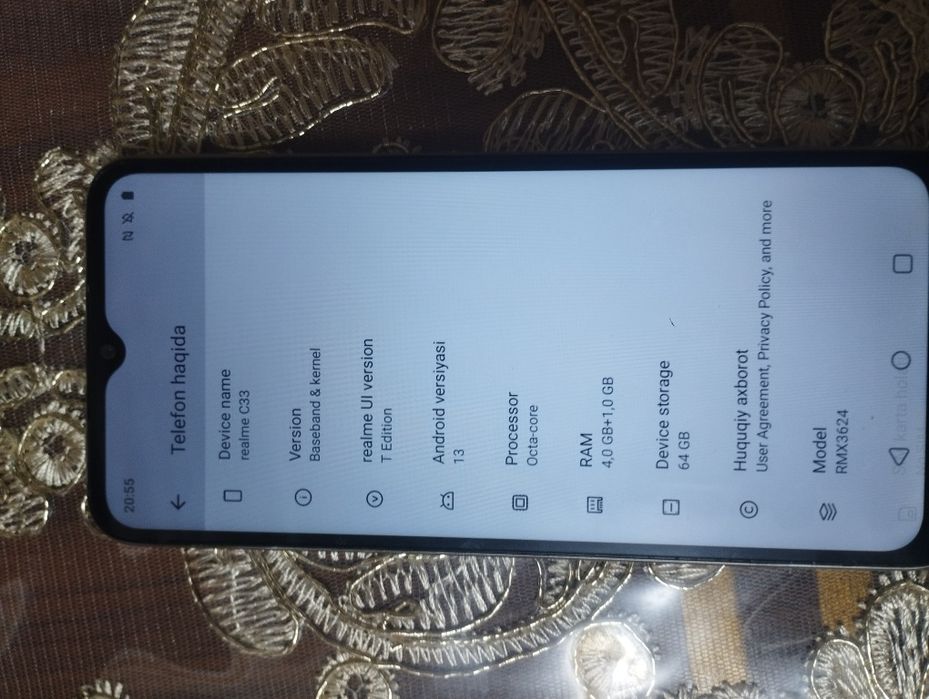 Realme C33 64GB 4+1GB RAM