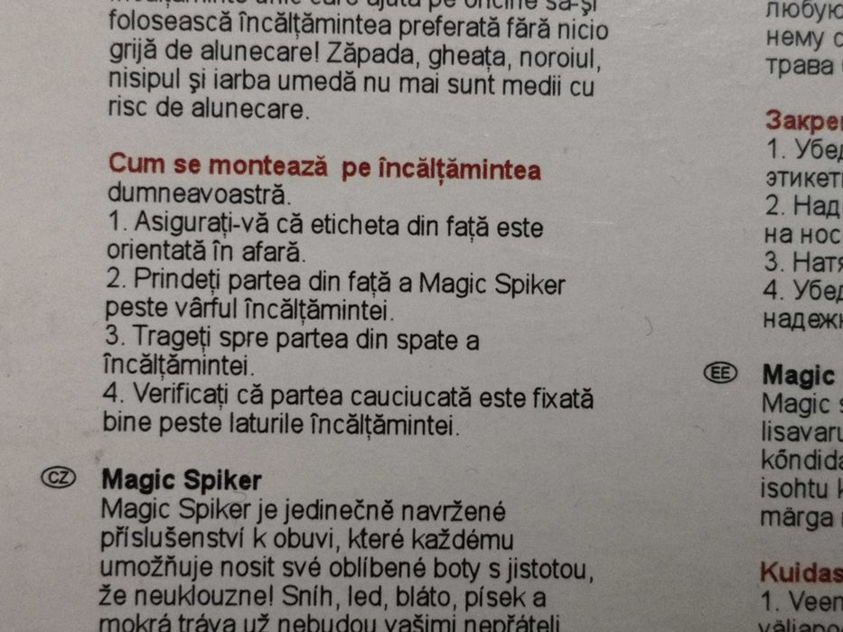 Branturi antialunecare antiderapante pentru incaltaminte