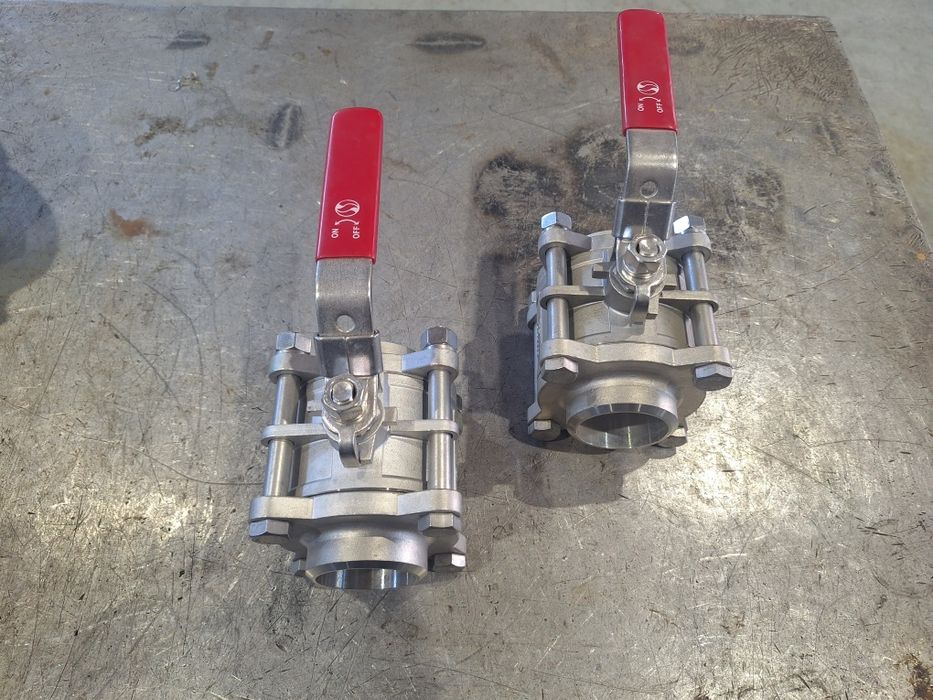 Неръждаем спирателен кран Ф50