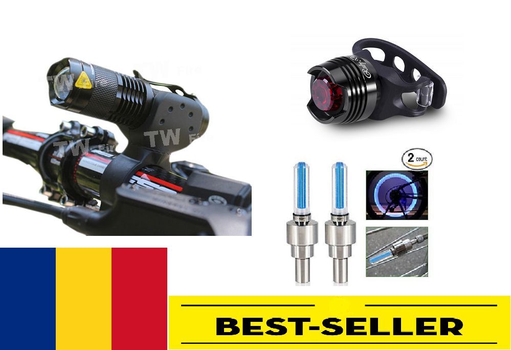 far fata 300 lumen+stop ruby+lumini valve set - stralucire puternica