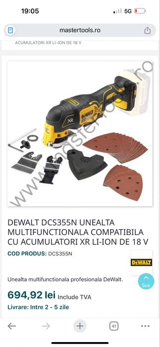 Multifuncțională Dewalt brushless 18v DCS355 , produs nou , nefolosit