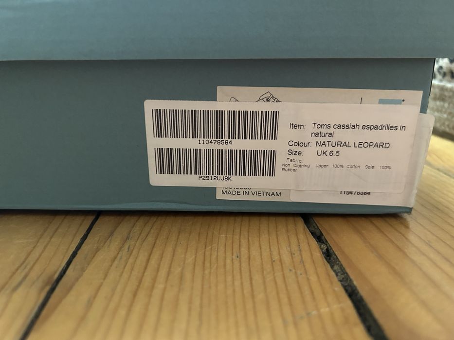 Еспадрили Toms леопард- cassiah platform sneaker
