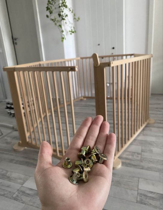 Tarc de joaca pentru copii, din lemn de fag, Primii Pasi, TJ01