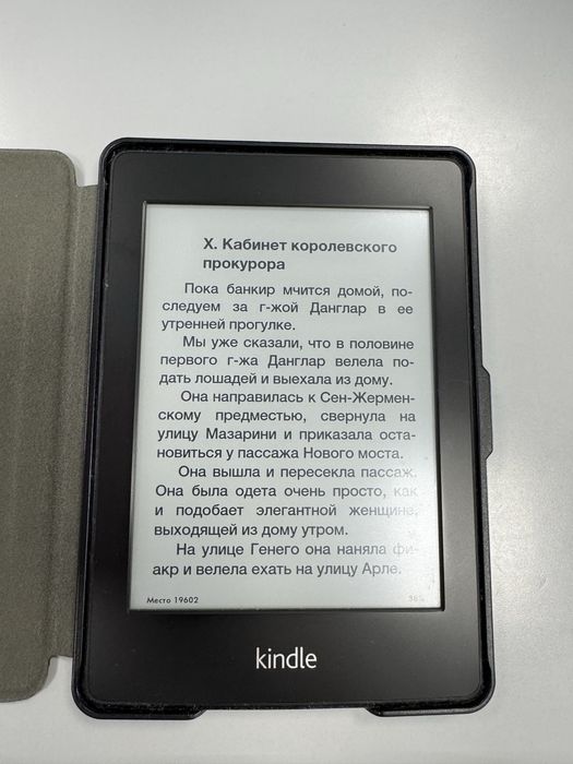 Kindle Paperwhite (с чехлом)