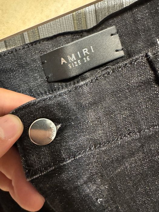 Blugi Amiri negru premium