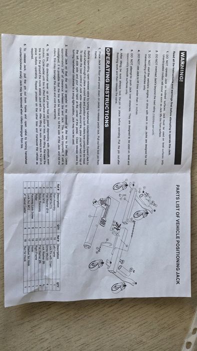 количка хидравлична за преместване на автомобили и джипове 4х4