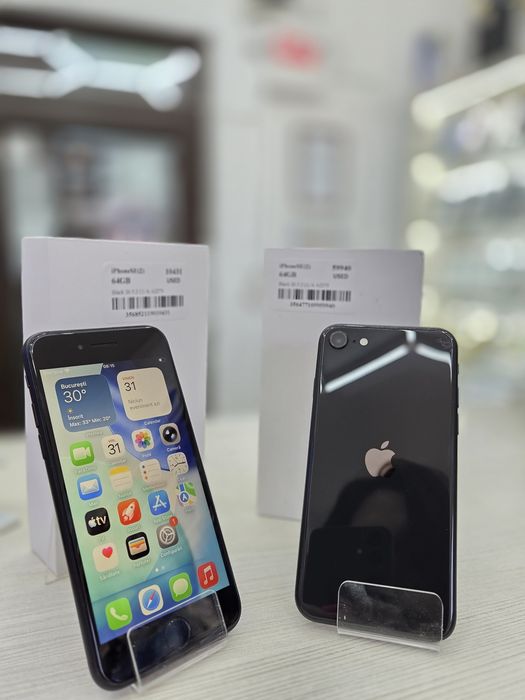 Humor GSM oferă spre vânzare / iPhone SE (2) / 64 GB / Black / Garanție 12 luni / Rate