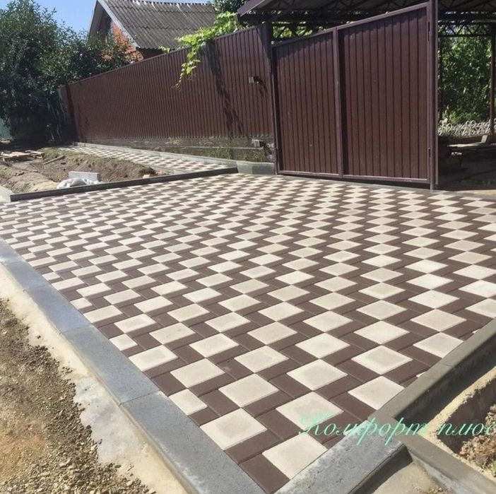Укладка брусчатка