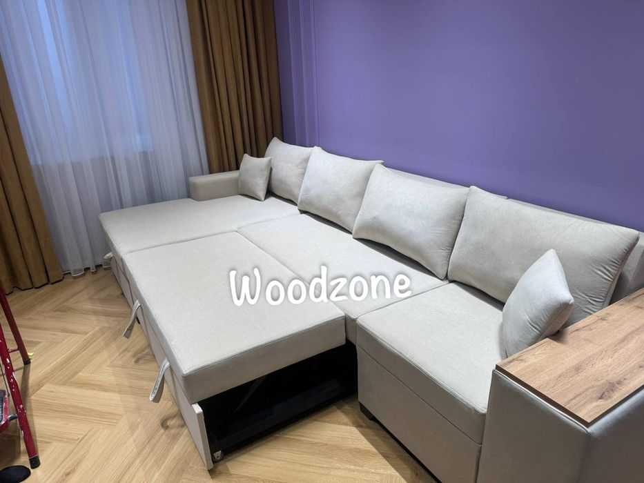 Угловой раскладной диван размер 260х150см