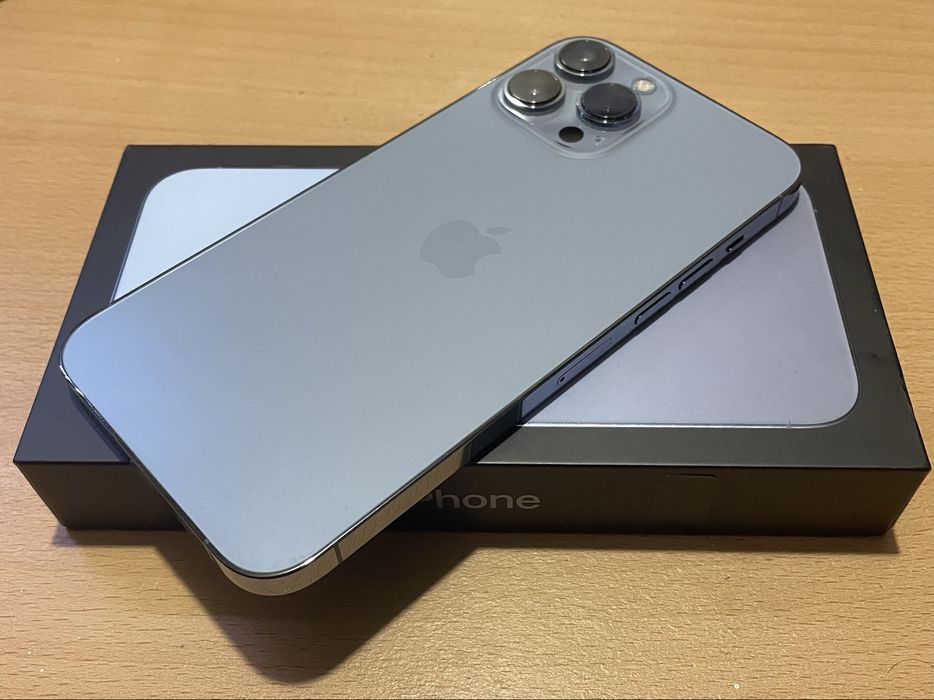 КАТО НОВ! Apple iPhone 13 Pro Max - 128 GB - Sierra Blue - Перфектен!
