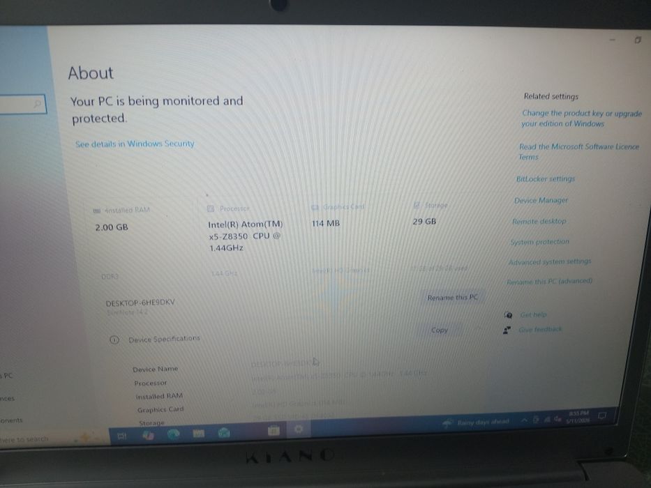 Laptop kiano de vanzare