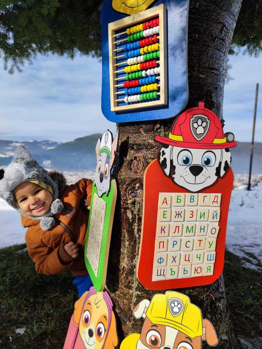 Пес Патрул дървени образователни игри Промоция от 50лв на 35лв