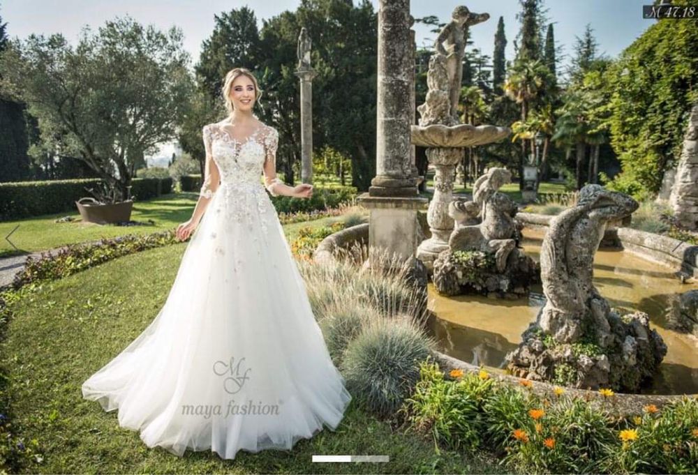 Vand rochie de mireasa superba - Maya Fashion - stare impecabila!