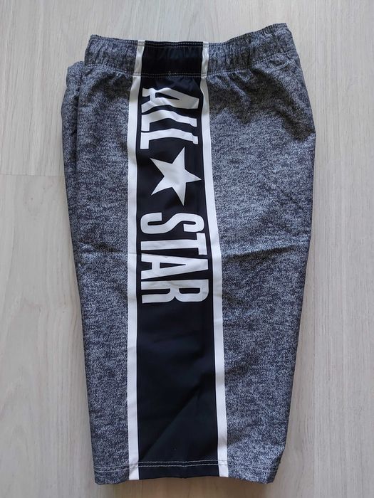 Детски сиви къси панталонки CONVERSE, сини и шарени, размер за 8-12г. дете