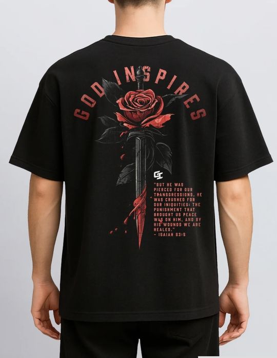 God inspires T shirt " Isaiah 53:5"