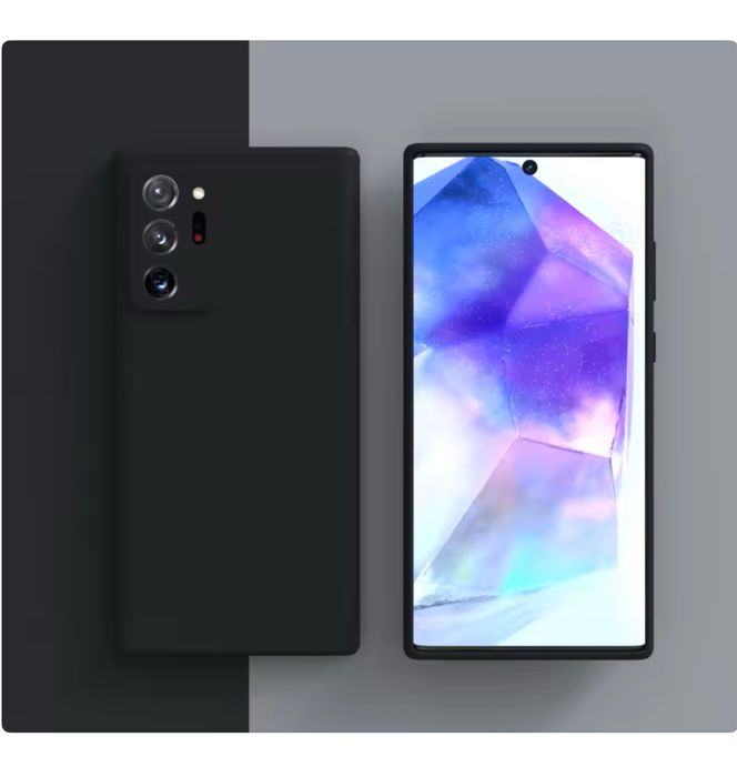 Samsung Note 10 Plus 20 Ultra Husa Silicon X Level Catifea Alcantara