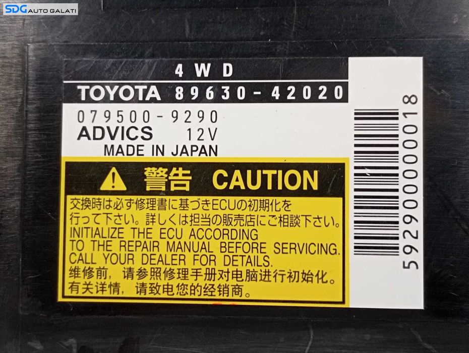Unitate Modul Calculator ABS Toyota RAV 4 2006 - 2013 Cod 079500-9290 [M3737]