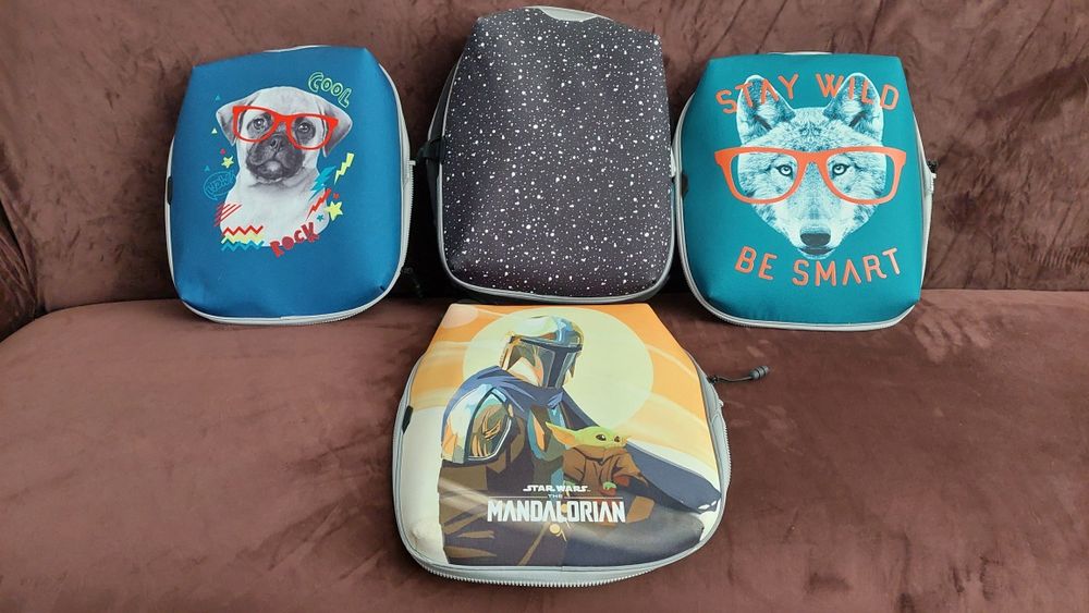 Ghiozdan Big Mac cu 4 fete interschimbabile